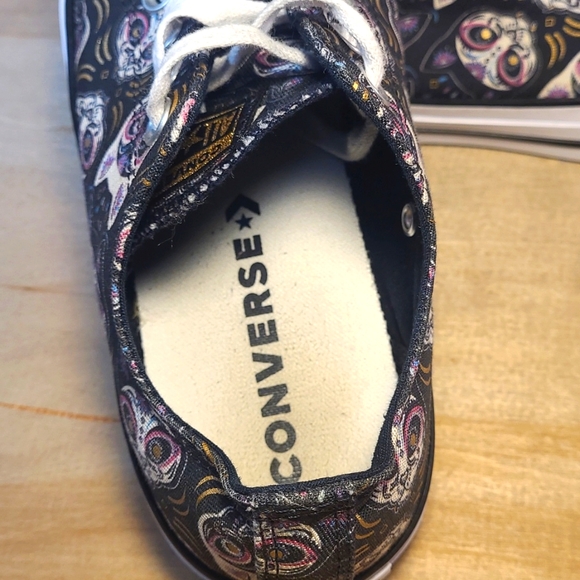 Converse Chuck Taylor All Star Sugar Skull Cats Print Unisex Shoes - Picture 9 of 10